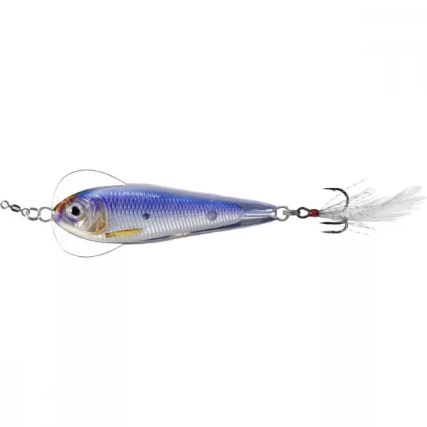 Livetarget Flutter Shad Jigging Spoon Silver/Violet 14gr 5,5cm Ljuljajući varalica