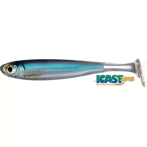 Livetarget Slow-Roll Shiner Paddle Tail Swimbait Silver/Blue 10cm Gumena riba 4db
