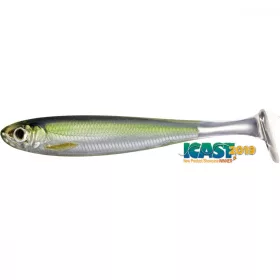   Livetarget Slow-Roll Shiner Paddle Tail Silver/Green 10cm Gumena varalica 4 kom