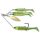 Livetarget Minnow Spinner Rig Limetasto Chartreuse/Zlatno Mali 11gr Spinnerbait