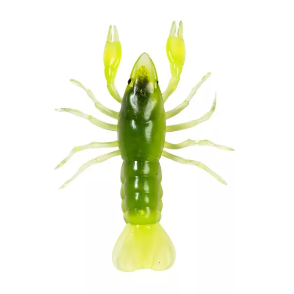 Livetarget Rak Bez udice Chartreuse-zelena 7,1cm Tonući Plastični rak 6 kom