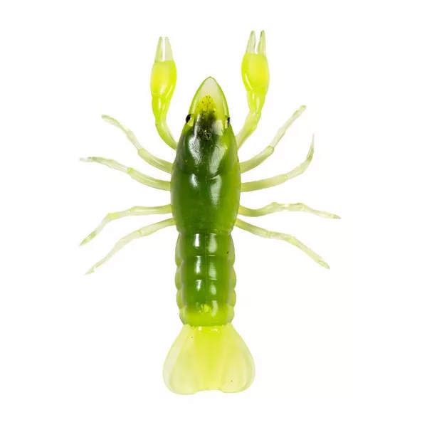 Livetarger Crawfish Un-Rigged Chartreuse-Green 9,7cm Sinking Plastični Rak 4kom