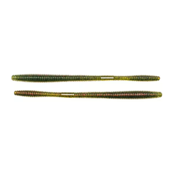 Livetarget Crv s ravnim repom Zeleno-crvena 11,4cm Imitacija crva 10db