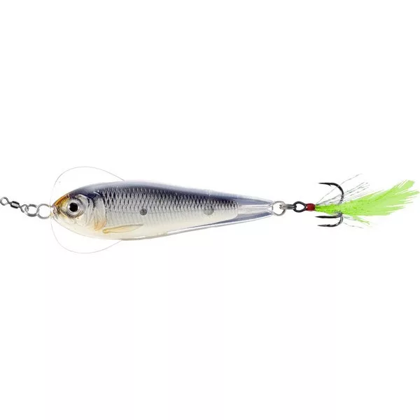 Livetarget Flutter Shad Glow-Black 7,0cm 28gr Umjetni mamac s umjetnom mušicom