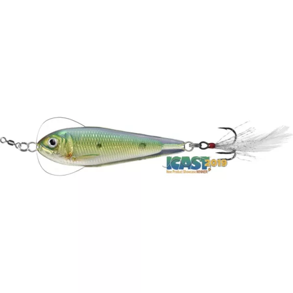 Livetarget Flutter Shad Jigging Spoon Zlatno-Zelena 7cm 28gr Jigging Žlica