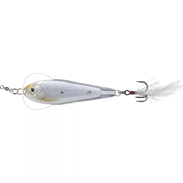 Livetarget Flutter Shad Jigging Spoon Srebrno-Biserna 7cm 28gr Jigging Žlica