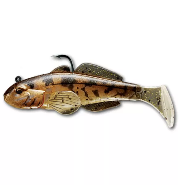 Livetarget Goby Swimbait Prirodno-brončana 9cm 21gr Plastični Glavoč
