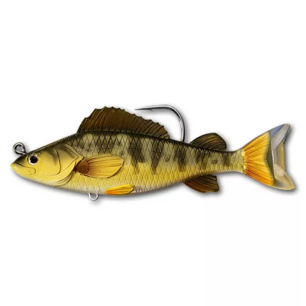 Livetarget Yellow Perch Swimbait Zlatno-maslinasti 13,4cm 35gr Plastični mamac