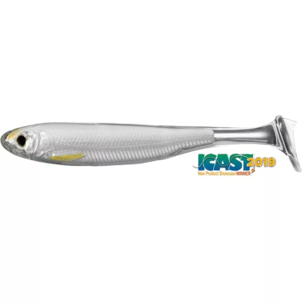 Livetarget Slow-Roll Shiner Paddle Tail Silver-Pearl 12,5cm Plastični Mamac 4kom