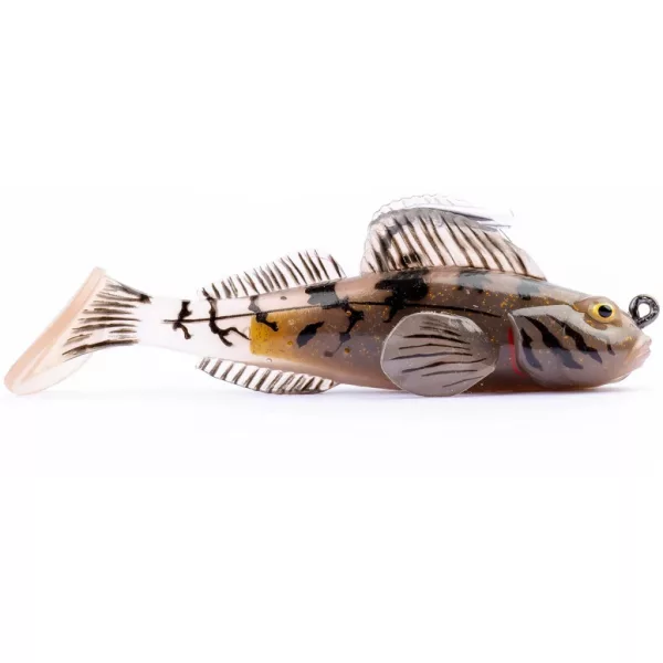 Livetarget Goby Paddletail Rigged Brown-Chartreuse 7,1cm 10gr Süllyedő Gumihal