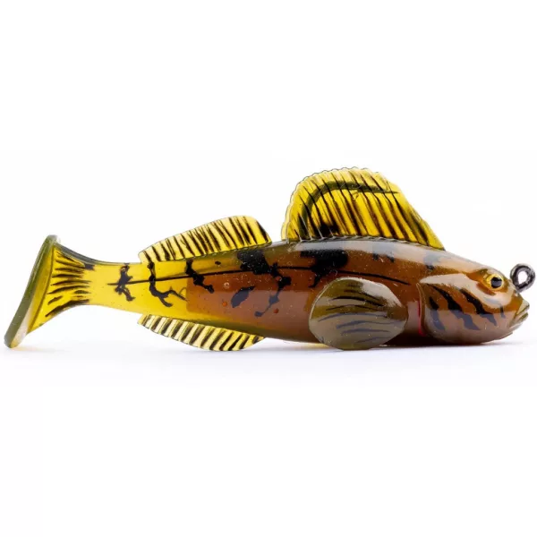 Livetarget Goby Paddletail Rigged Green-Brown 7,1cm 10gr Süllyedő Gumihal