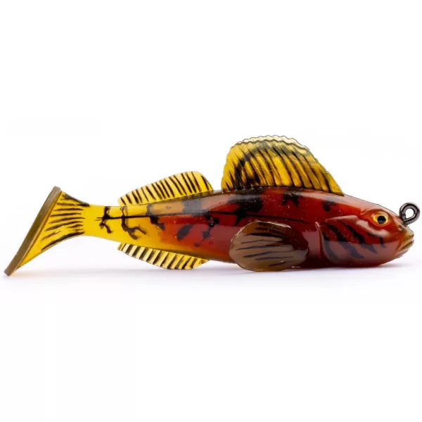 Livetarget Goby Paddletail Rigged Green-Red 7,1cm 10gr Süllyedő Gumihal