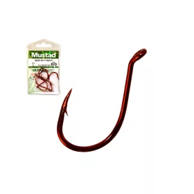 Mustad Beak Big Red 2 Udica s ušicama, s bradom 12db