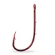 Mustad Red Baitholder Hook 1/0 7db Udica za smuđa s ušicom, s bodljikom