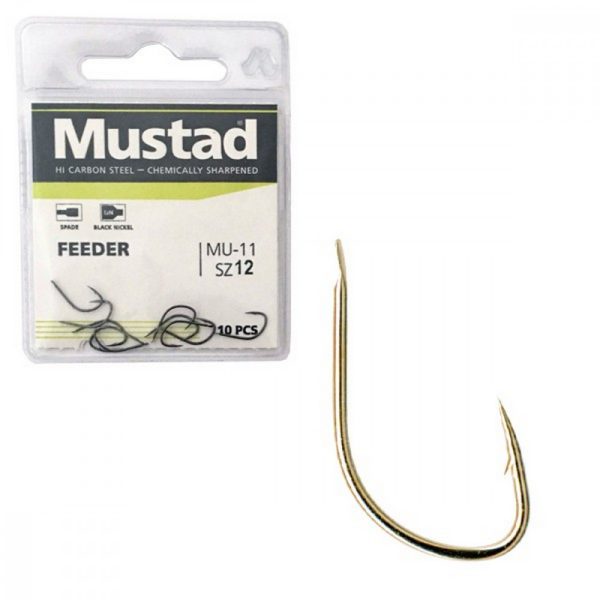 Mustad Ultra NP Feeder 12 pločasta, bodljikava udica za šarana 10db