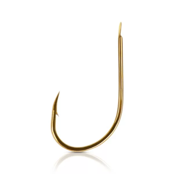 Mustad Round Bronze 5/0 Lapkás, Szakállas Horog 25db