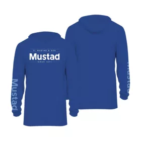   Mustad Plavi Brand Longsleeve UV With Hood 3XL Majica dugih rukava s kapuljačom