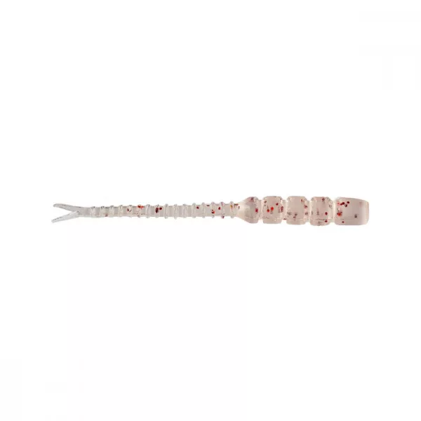 Mustad Aji Hellgramite 5,08cm UV Prozirna Crvena Svjetlucava Plastična Varalica 12kom