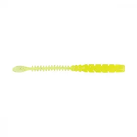  Mustad Aji Beaver Tail 6,35cm Clear Chartreuse Plastični mamac 12 kom