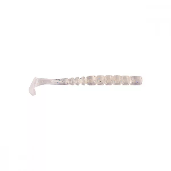 Mustad Aji Paddle Tail 5,08cm Prozirna Dugina Svjetlucava Plastična Varalica 12kom