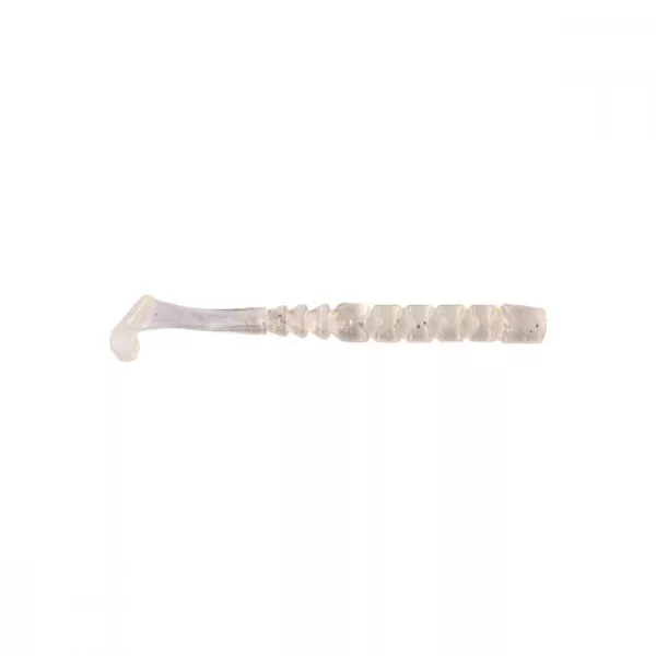 Mustad Aji Paddle Tail 5,08cm Prozirna Svjetleća Srebrna Svjetlucava Plastična Varalica 12kom