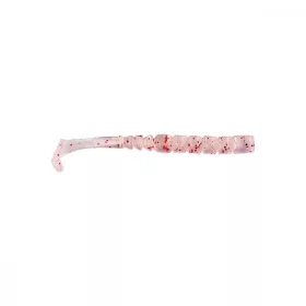   Mustad Aji Paddle Tail 5,08cm UV Prozirna Crvena Svjetlucava Plastična Varalica 12kom