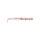 Mustad Aji Paddle Tail 5,08cm UV Prozirna Crvena Svjetlucava Plastična Varalica 12kom