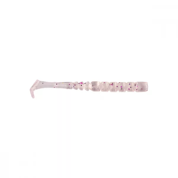 Mustad Aji Paddle Tail 5,08cm Prozirna Ljubičasta Svjetlucava Plastična Varalica 12kom