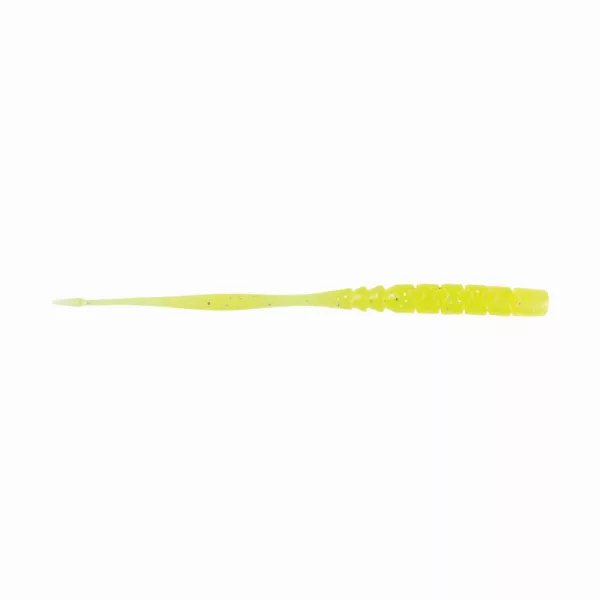 Mustad Aji Straight Tail 7,62cm Clear Chartreuse Plastični Mamac 12db