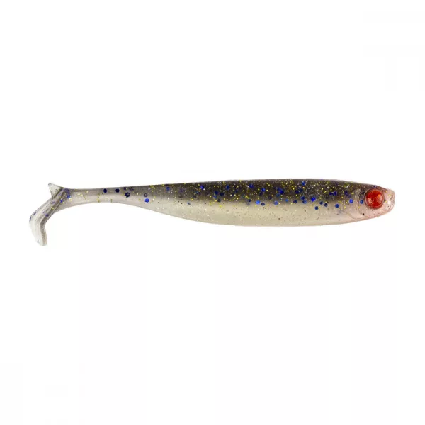Mustad Mezashi Z-Tail Minnow 7,62cm Sardina s plavom točkom Plastični mamac 6 kom