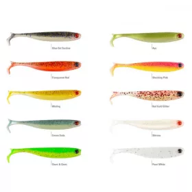   Mustad Mezashi Z-Tail Minnow 8,89cm Biserno bijela Plastični mamac 6 kom