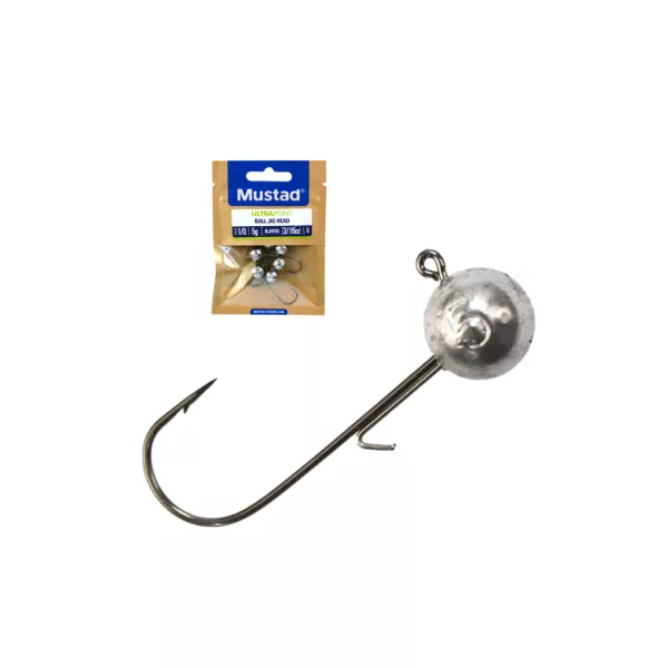 Mustad Ball Jig Head With Keeper 7gr 5/0 Jig glava s kukom 25 kom