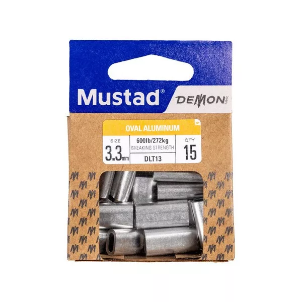 Mustad Oval Aluminium Sleeve 1,0mm Krimpelő Hüvely 40db
