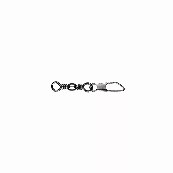 Mustad Barrel Swivel With Safety Snap 6×A3 10db Vrtilica sa karabinjerom
