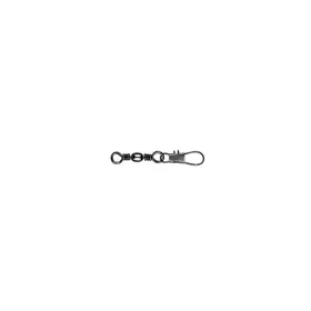   Mustad Barrel Swivel With Interlock Snap Black Nickel 5 Forgókapocs 10db
