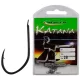 Maver Katana Black Nickelled Flatted 16 Plosnata, bodljikava udica za boile 20 kom