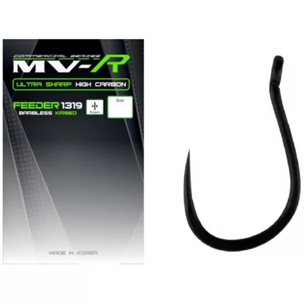 Maver 1319 Feeder Black Nickel 14 Füles, Szakállas Horog 20db