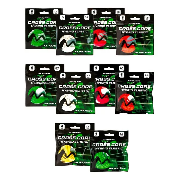 Maver Cross Core Hybrid Elastic Size 1,4mm 6m Hibridna guma za štap
