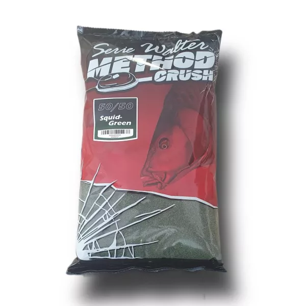 Serie Walter SW Method Crush 50/50 Squid-Green Hrana za ribe od ribljeg brašna 1kg