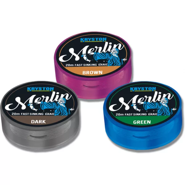Kriston Merlin Fast Sinking Supple Braid 35Lbs 20m 0.62mm Zelena Pletena predvezna struna-Zelena