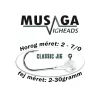 Musaga Classic 7/0 10gr Jig Fej 5db