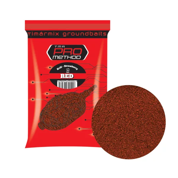 Tímár Mix Pro Method Red Krill-Strawberry Etetőanyag 1kg