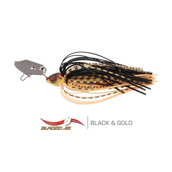 Fox Rage Bladed Jig 7gr Black & Gold Suknjasta jig varalica