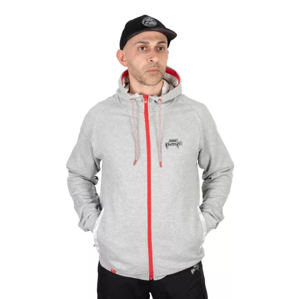 Fox Rage Voyager Zip Hoody Light Grey Džemper s patentnim zatvaračem S