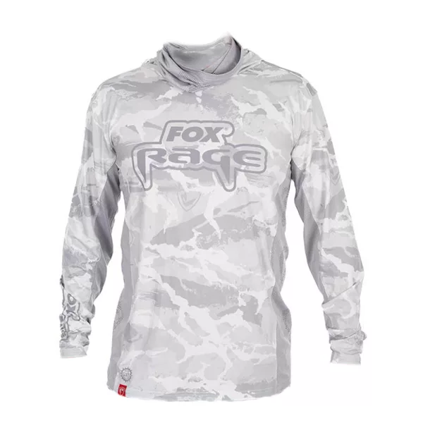 Fox Rage UV Hooded Light Camo Top Dukserica s kapuljačom 3XL