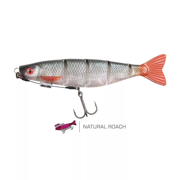 Fox Rage Pro Shad Jointed Loaded 14cm Ultra Natural Roach Gumena ribica