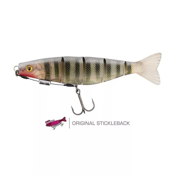 Fox Rage Pro Shad Spojena Opremljena 14cm UV Original Stickleback Gumena varalica