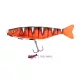 Fox Rage Pro Shad Spojena Opremljena 18cm UV Red Wake Gumena varalica