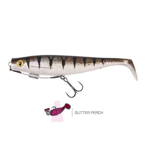 Fox Rage Pro Shad 14cm Loaded UV Glitter Perch Gumena riba