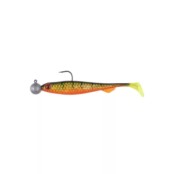 Fox Rage Bulk Loaded Slick Shads UV Natural Perch 9cm 2/0 10gr Plastična Varalica